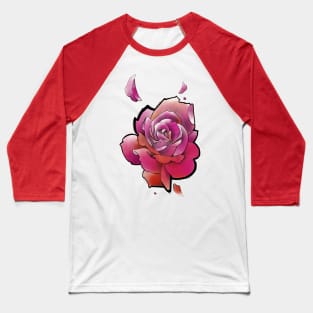 pink rose flower Baseball T-Shirt